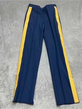 Marlow White Army Officer Pants 32R Yellow Stripe Army Service Cavalry Uniform